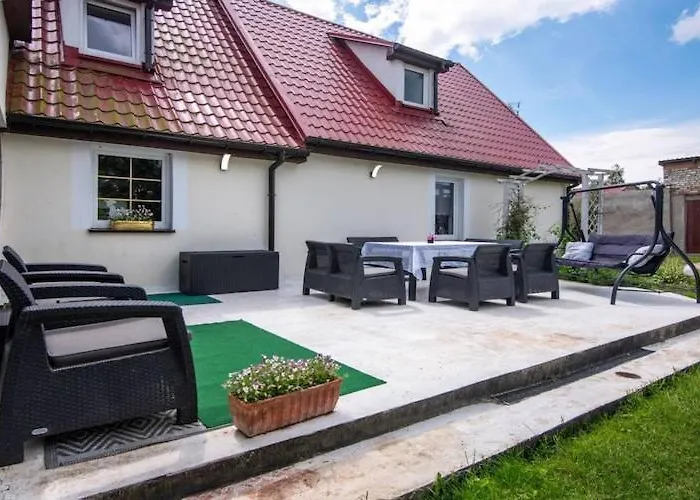 Comfortable House With A Swimming Pool And Sauna Krzemienna (West Pomeranian)