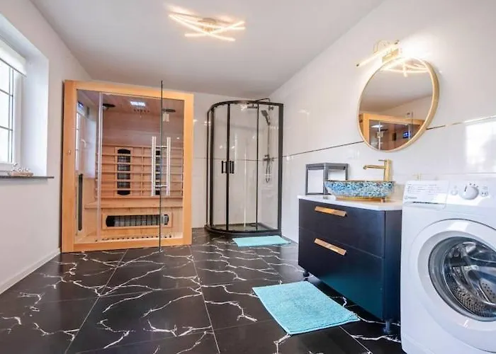 Comfortable House With A Swimming Pool And Sauna Holiday home Krzemienna (West Pomeranian)