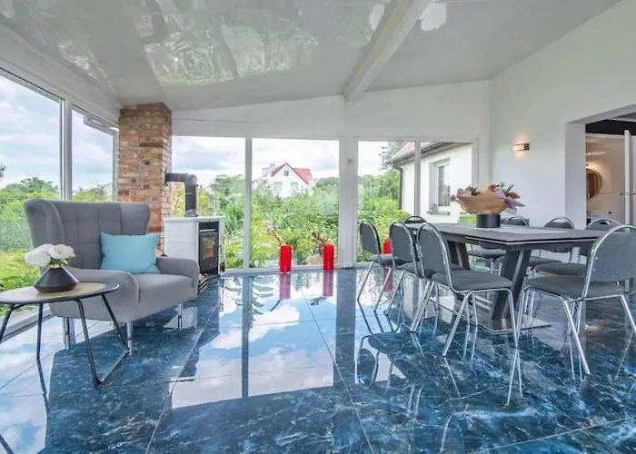 Comfortable House With A Swimming Pool And Sauna Krzemienna (West Pomeranian)