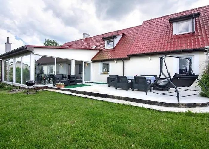 Comfortable House With A Swimming Pool And Sauna Krzemienna (West Pomeranian)